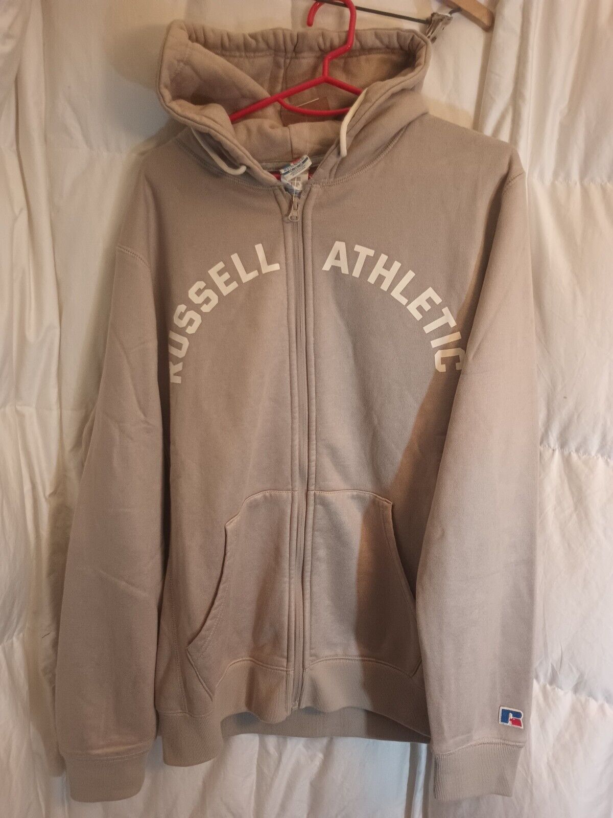 NWT NEW RUSSELL ATHLETIC MEN'S PULLOVER HOODIE SIZE MEDIUM TOFFEE COLOR