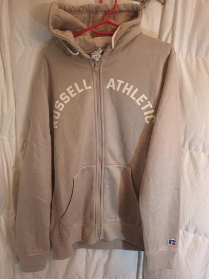 NWT NEW RUSSELL ATHLETIC MEN'S PULLOVER HOODIE SIZE MEDIUM TOFFEE COLOR