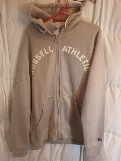 NWT NEW RUSSELL ATHLETIC MEN'S PULLOVER HOODIE SIZE MEDIUM TOFFEE COLOR